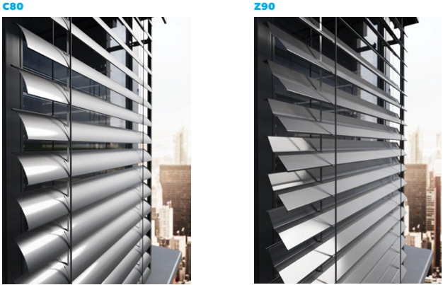 Lames de brises soleil orientables